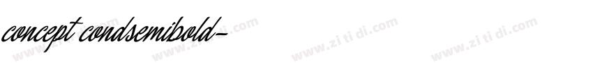 concept condsemibold字体转换